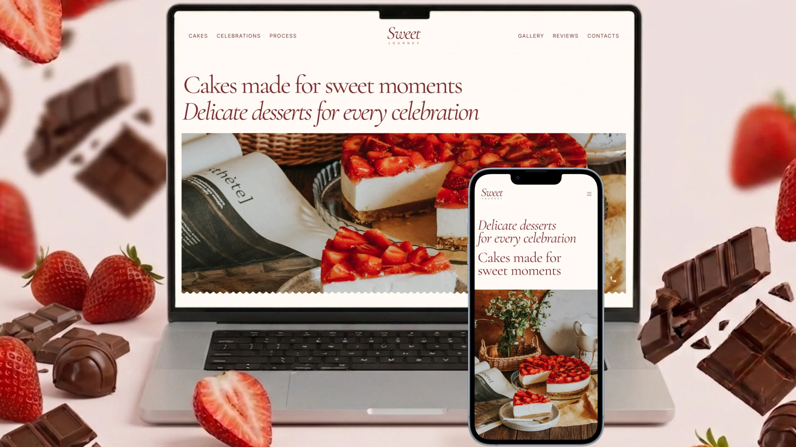 SweetJourney Project - UX/UI Design and Landing Page