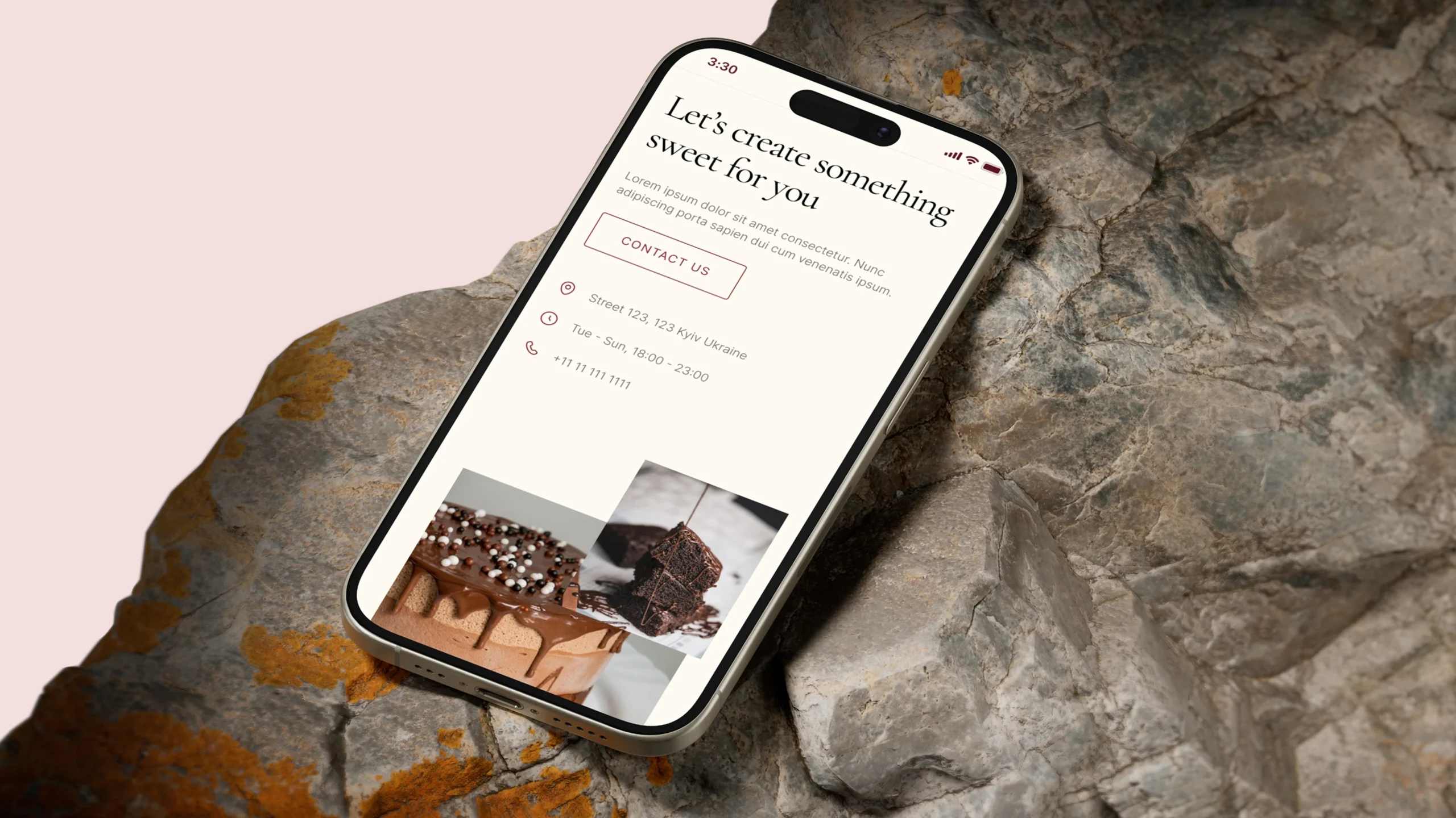 The process section explains how a custom order is created step by step